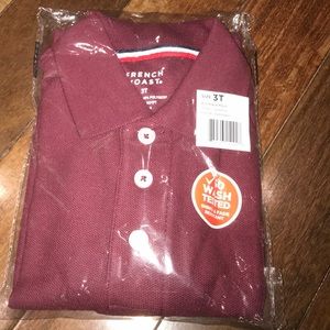 ❤️BOGO❤️New French Toast 3T Long Sleeve Polo